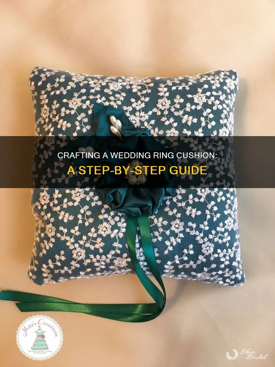 how to make wedding ring cushion