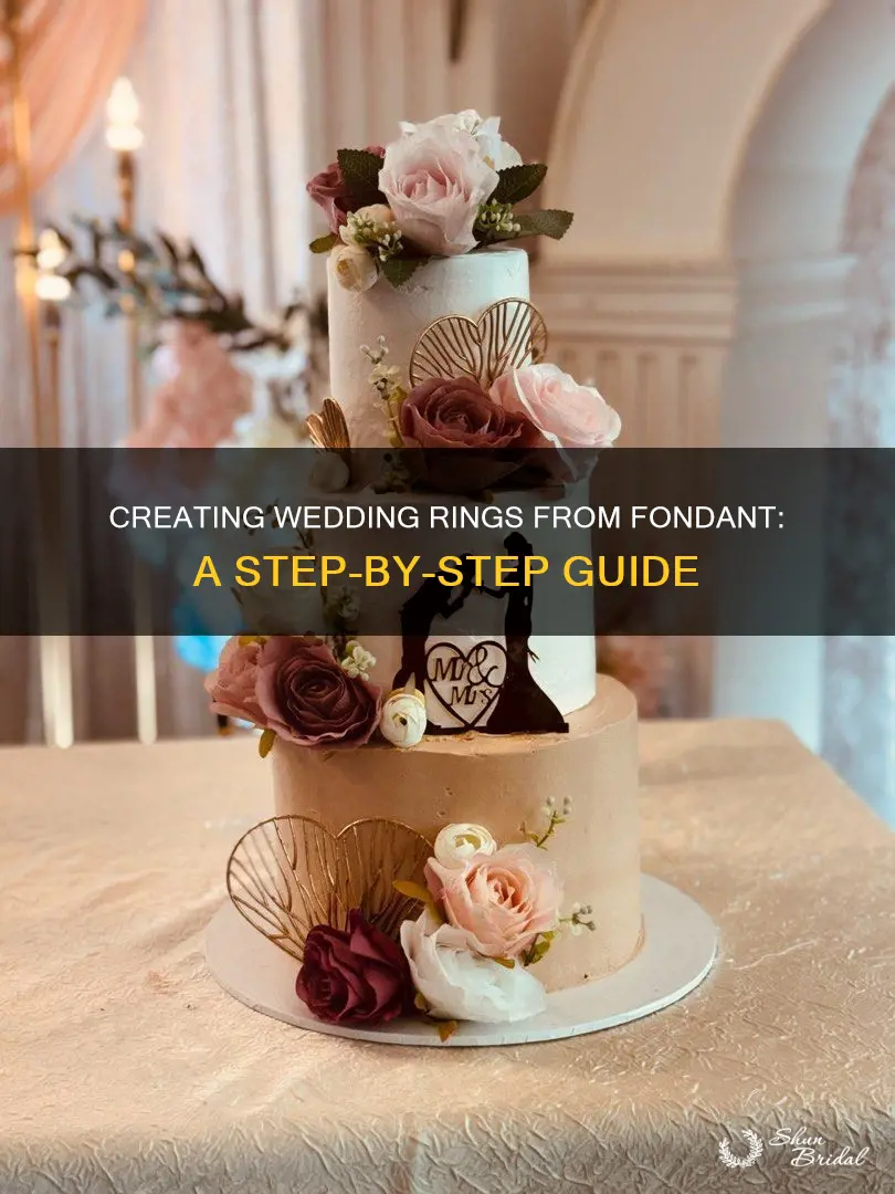 how to make wedding rings out of fondant