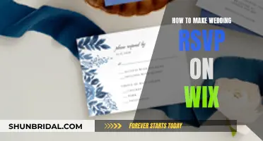 Creating a Wedding RSVP: Utilizing Wix's Platform