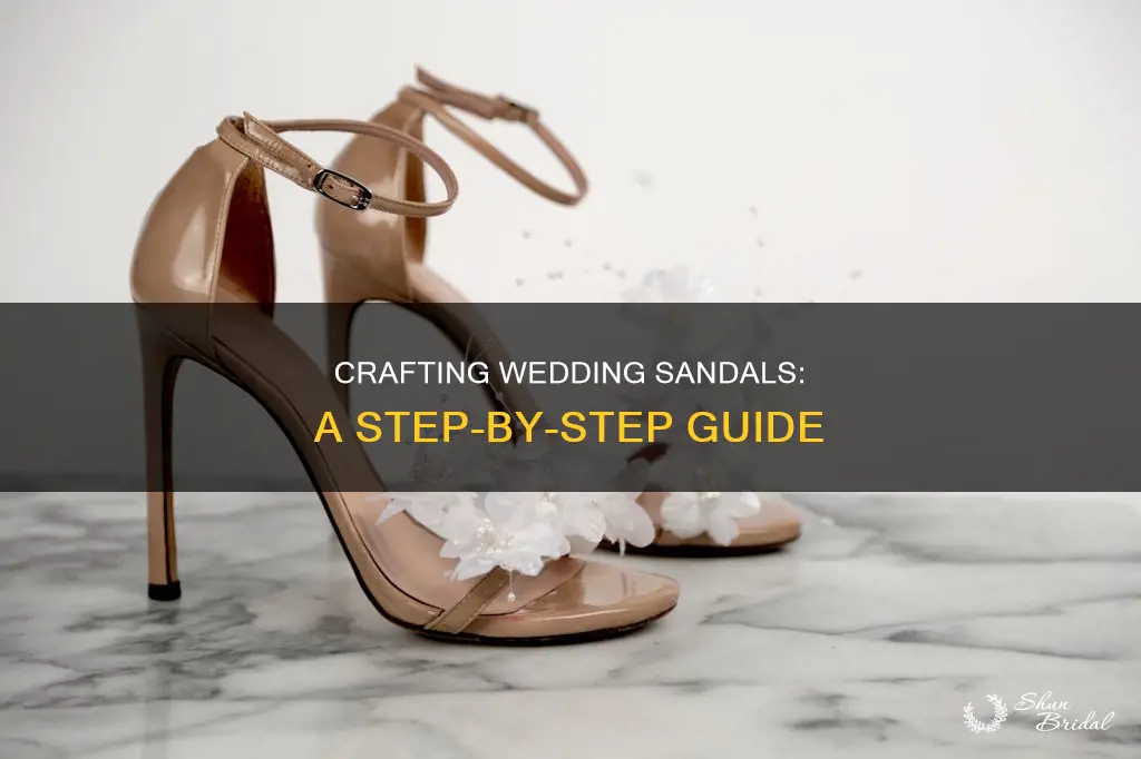 how to make wedding sandals