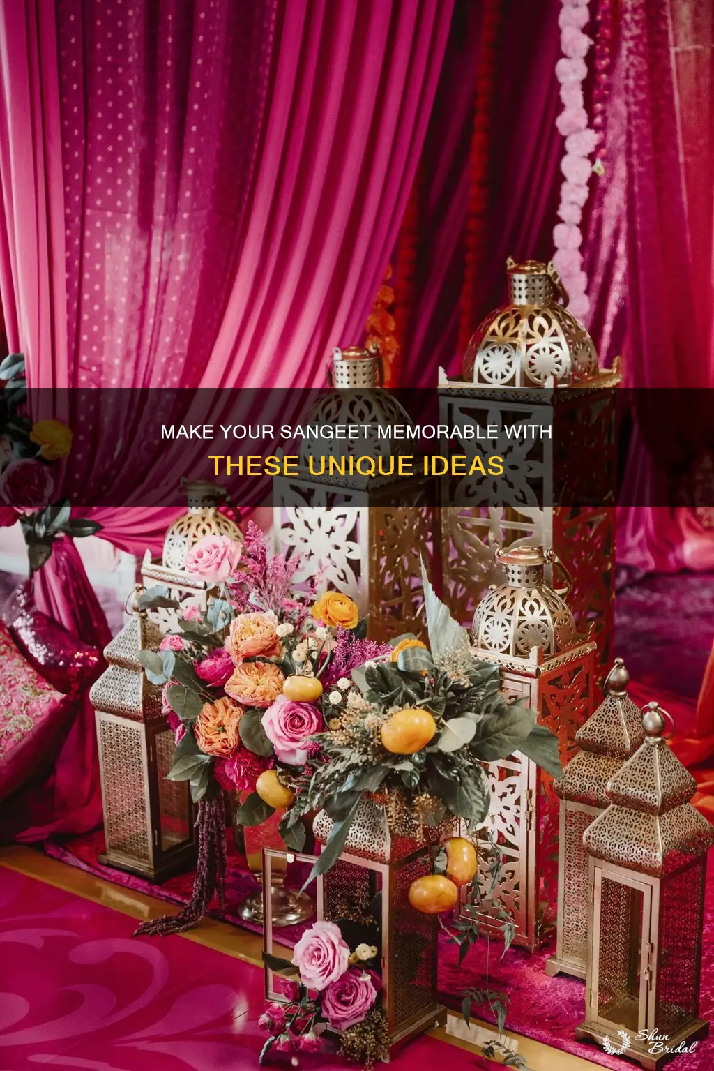 how to make wedding sangeet interesting