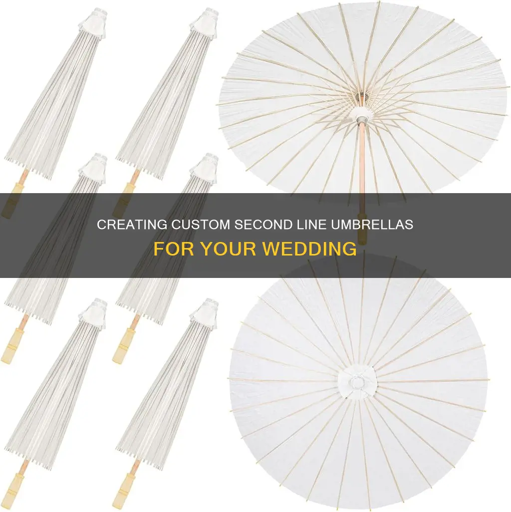 how to make wedding second line umbrellas