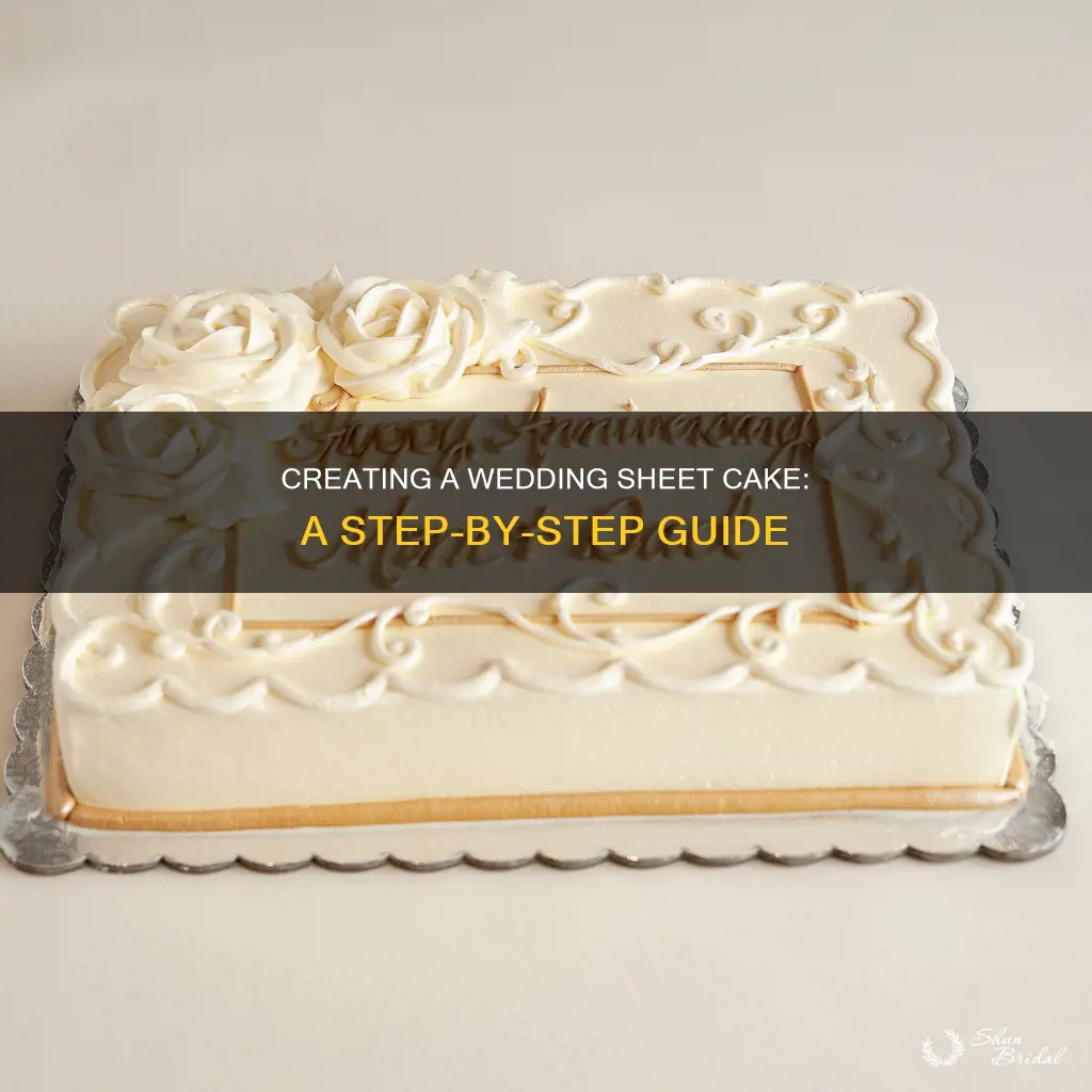 how to make wedding sheet cake