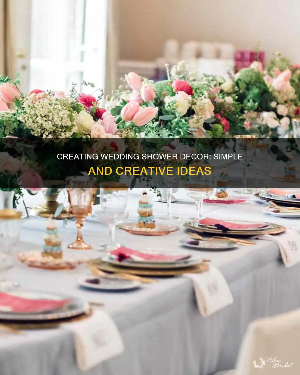 how to make wedding shower decorations