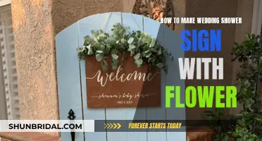 Creating a Wedding Shower Sign with Floral Flair