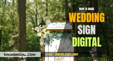 Digital Wedding Sign DIY: A Step-by-Step Guide