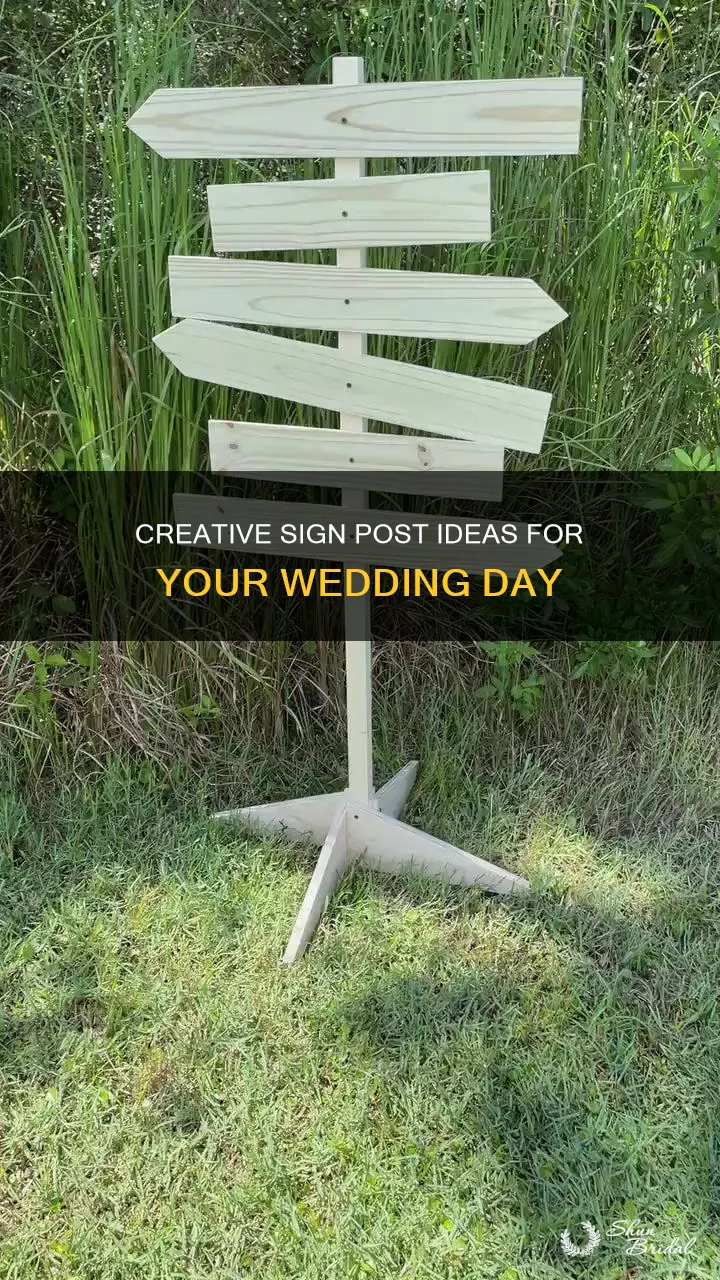 how to make wedding sign post