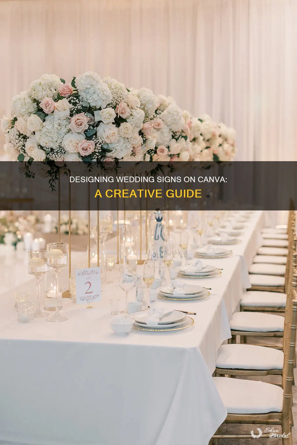 how to make wedding signs on canva