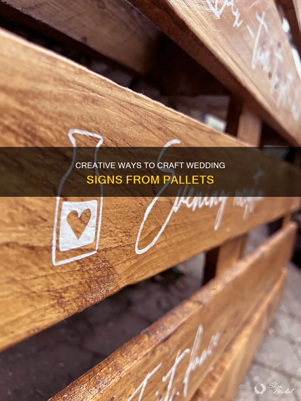 how to make wedding signs out of pallets