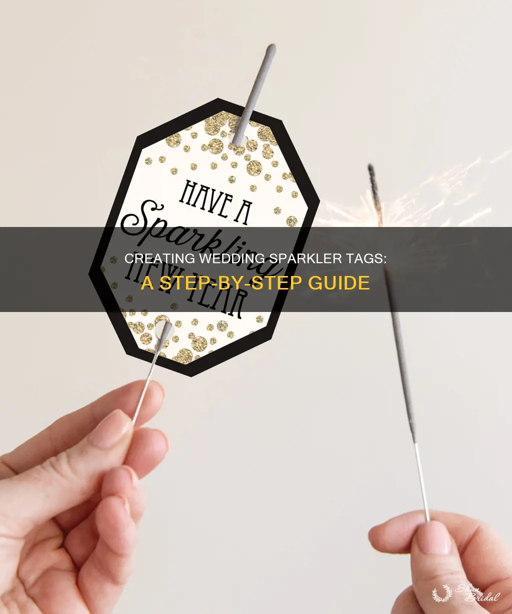 how to make wedding sparkler tags