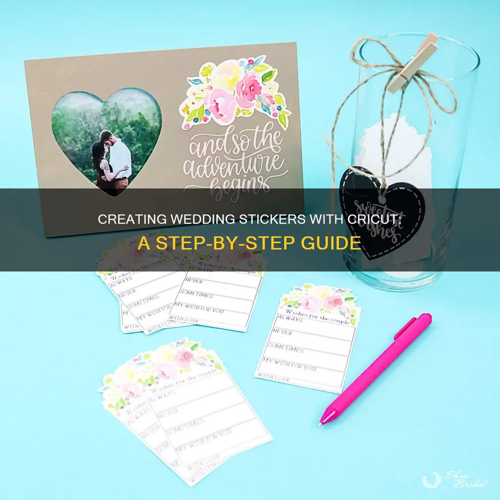 how to make wedding stickers with cricut