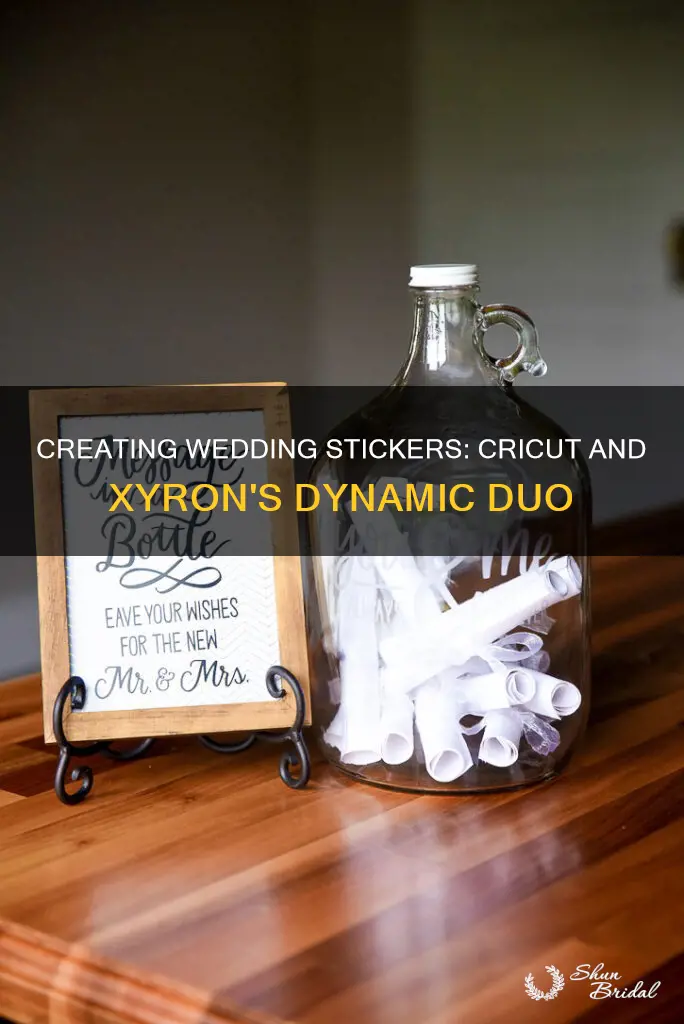 how to make wedding stickers with the cricut and xyron