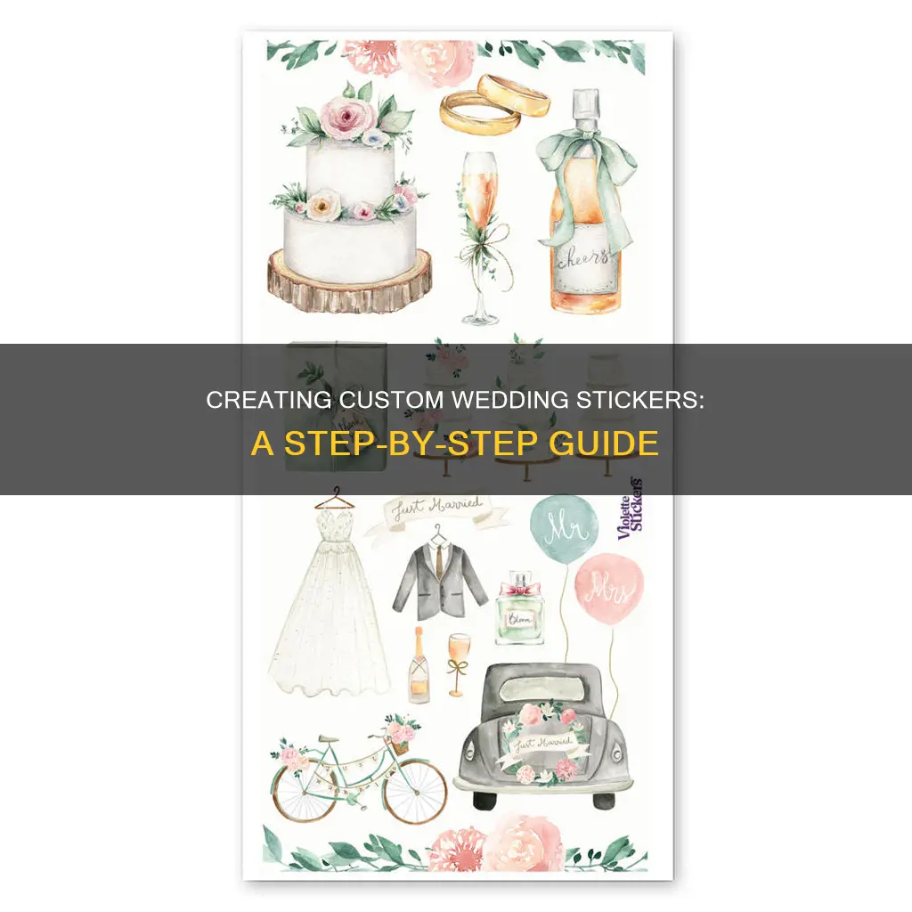 how to make wedding stickers