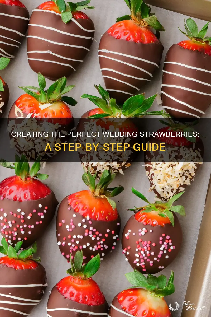 how to make wedding strawberries