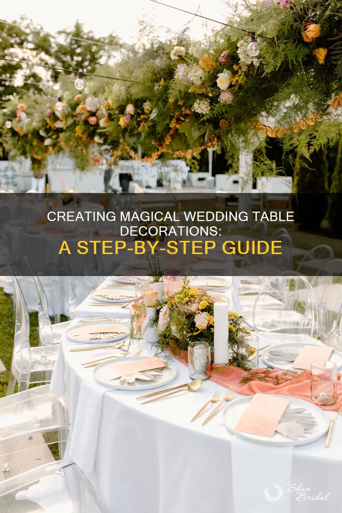 how to make wedding table decorations