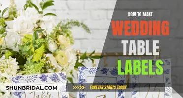 Creating Wedding Table Labels: A Simple Guide for Beginners