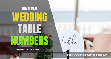 Crafting Wedding Table Numbers: Creative DIY Ideas