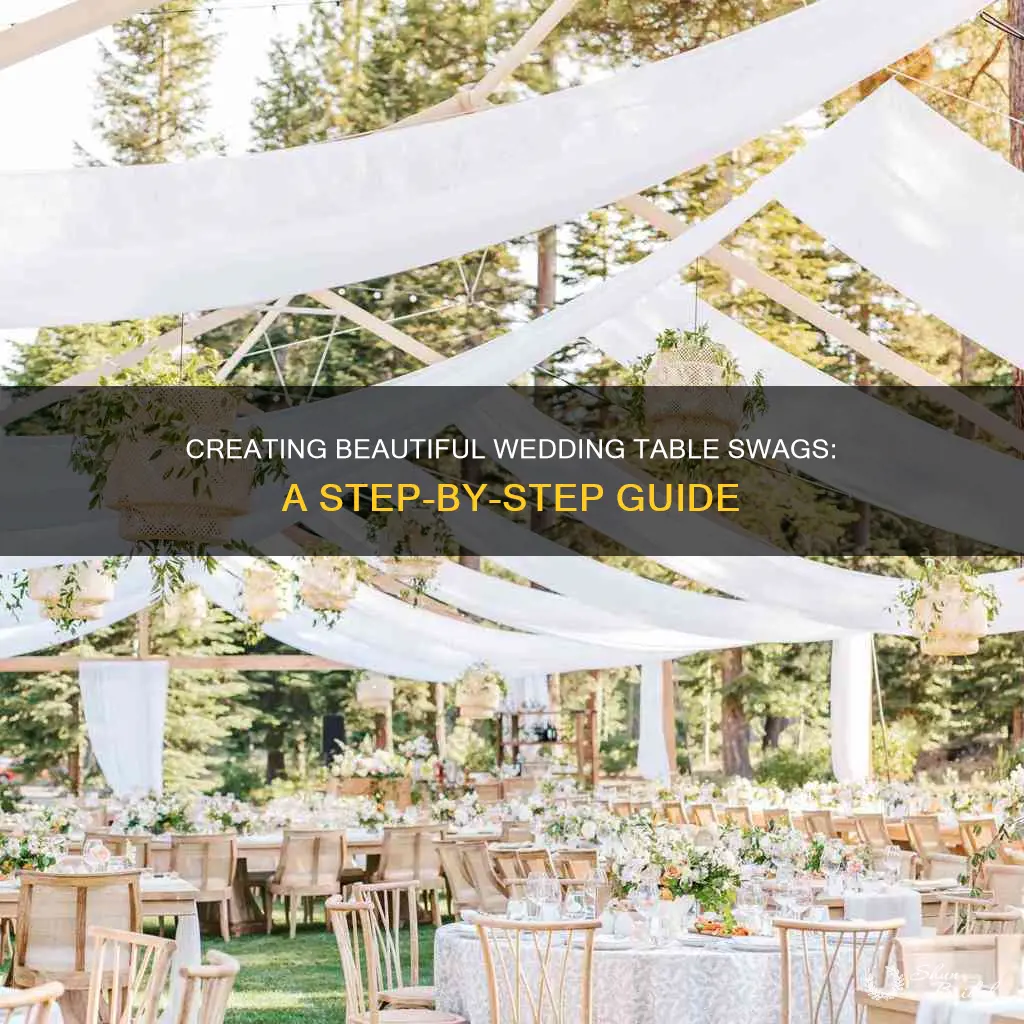 how to make wedding table swags