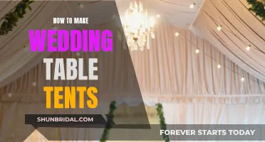 Crafting Wedding Table Tents: A Guide to Making Yours