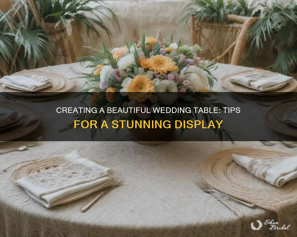 how to make wedding tables look good