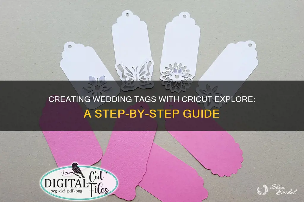 how to make wedding tags with cricut explore