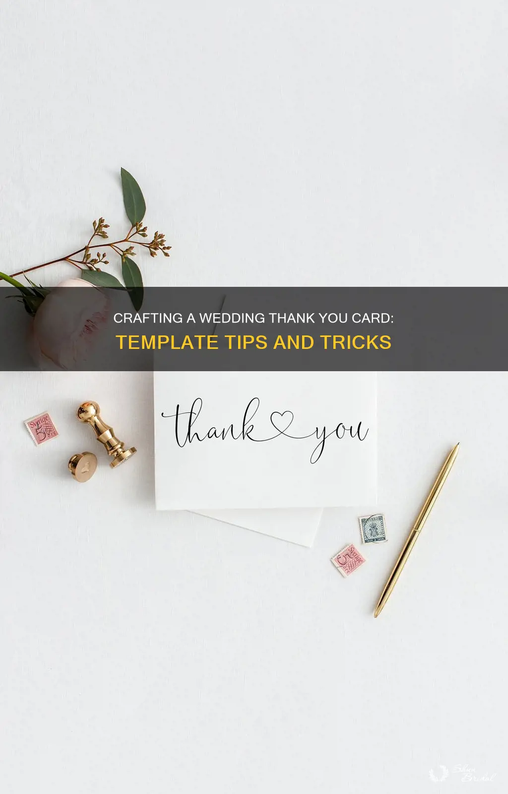 how to make wedding thank you card template