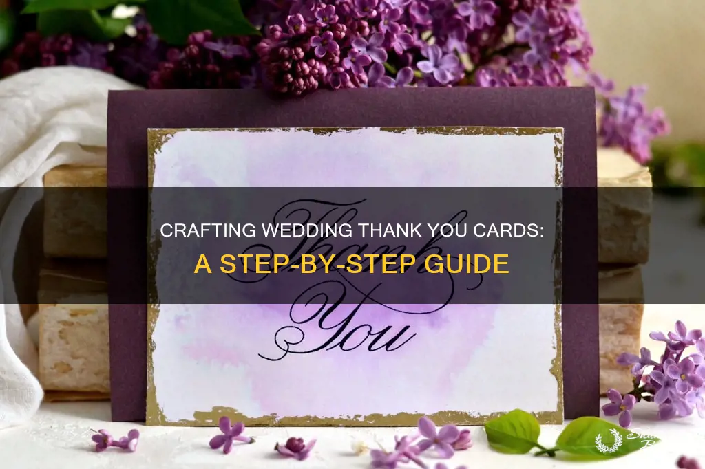 how to make wedding thank you cards