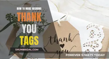 Crafting Wedding Thank You Tags: A Simple Guide