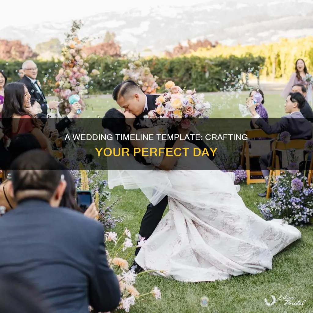 how to make wedding timeline template