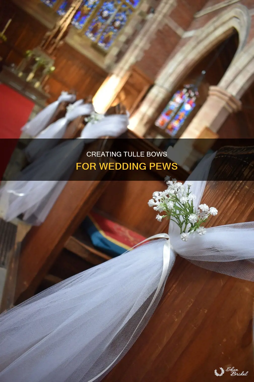 how to make wedding tulle bows for pews