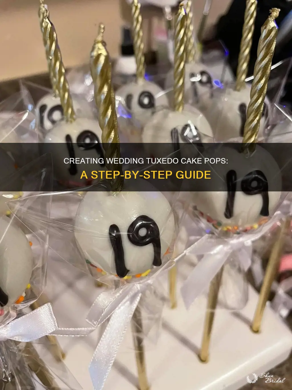 how to make wedding tuxedo cake pops