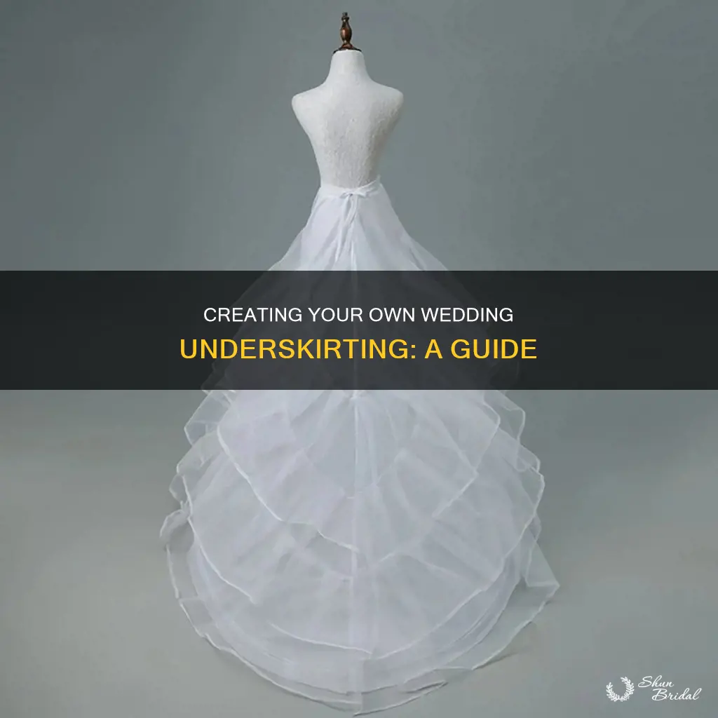 how to make wedding under skirt