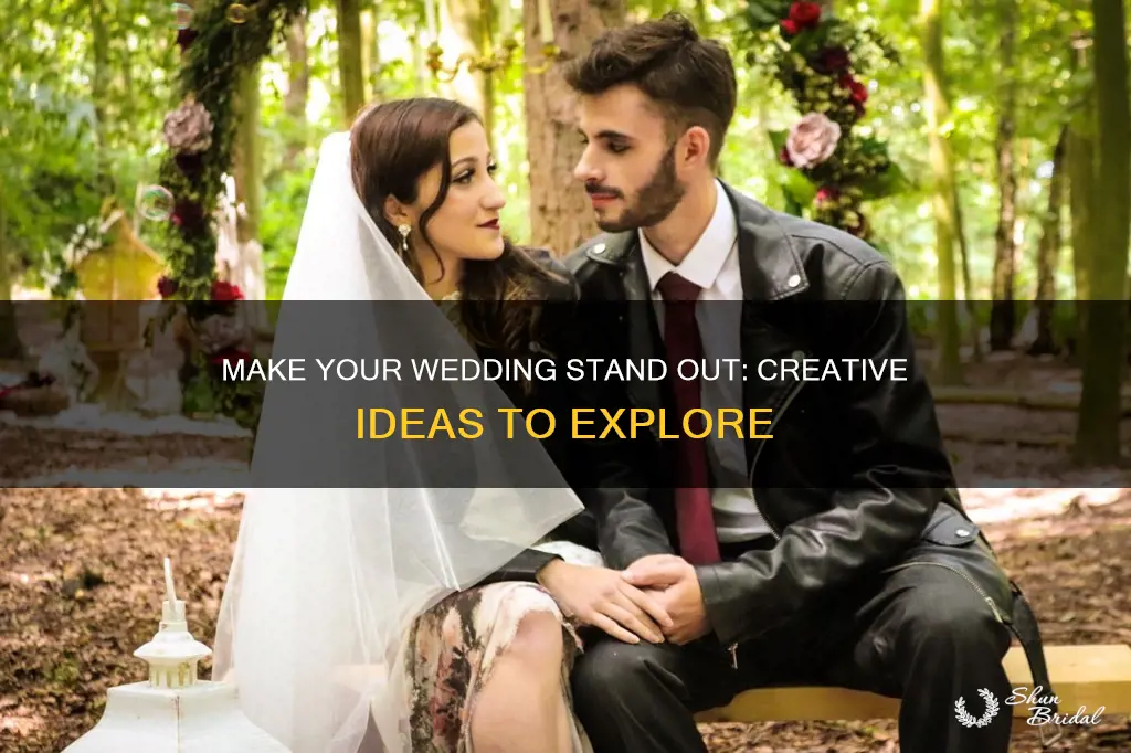 how to make wedding unique