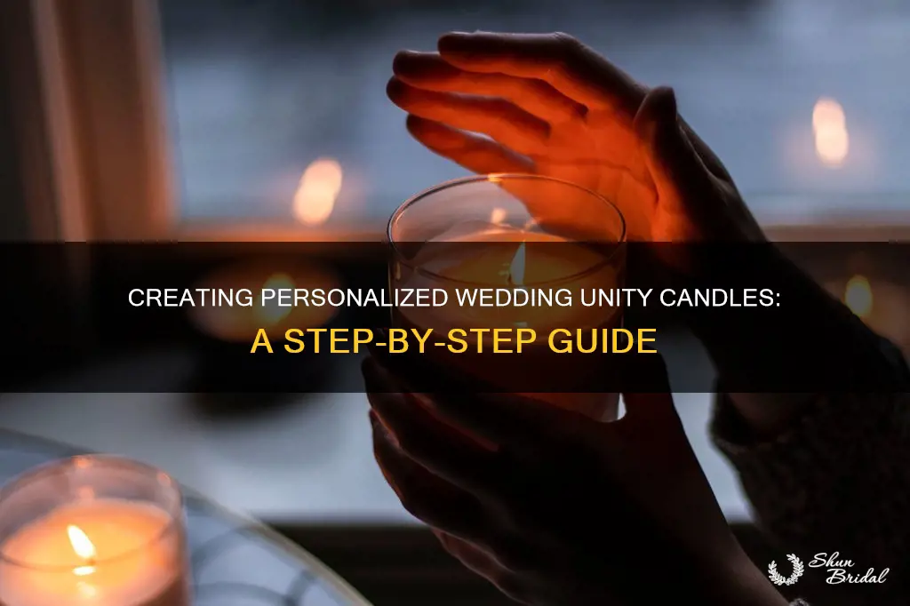 how to make wedding unity candles