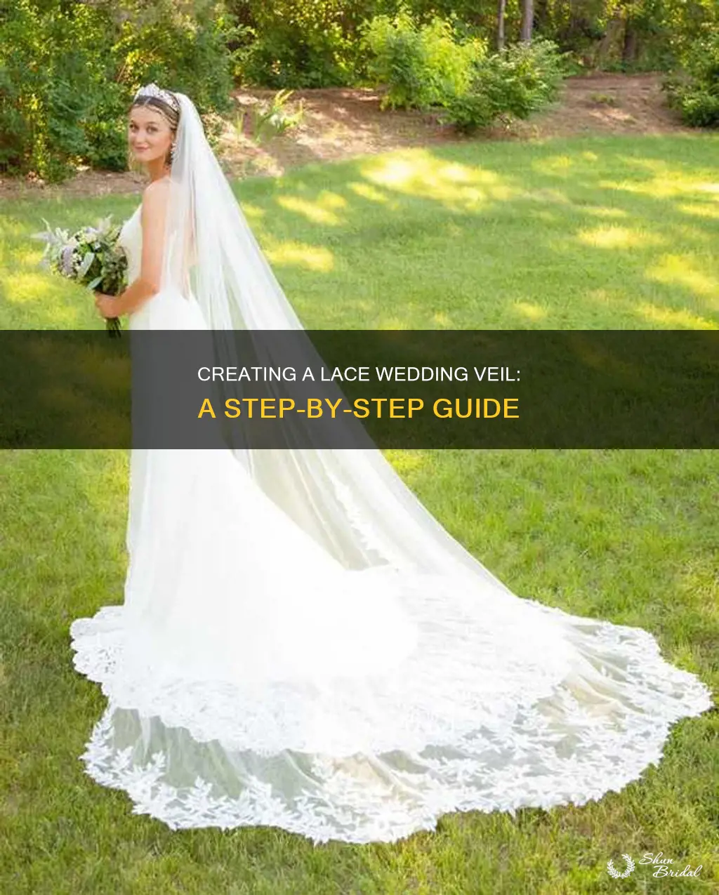 how to make wedding veil with lace