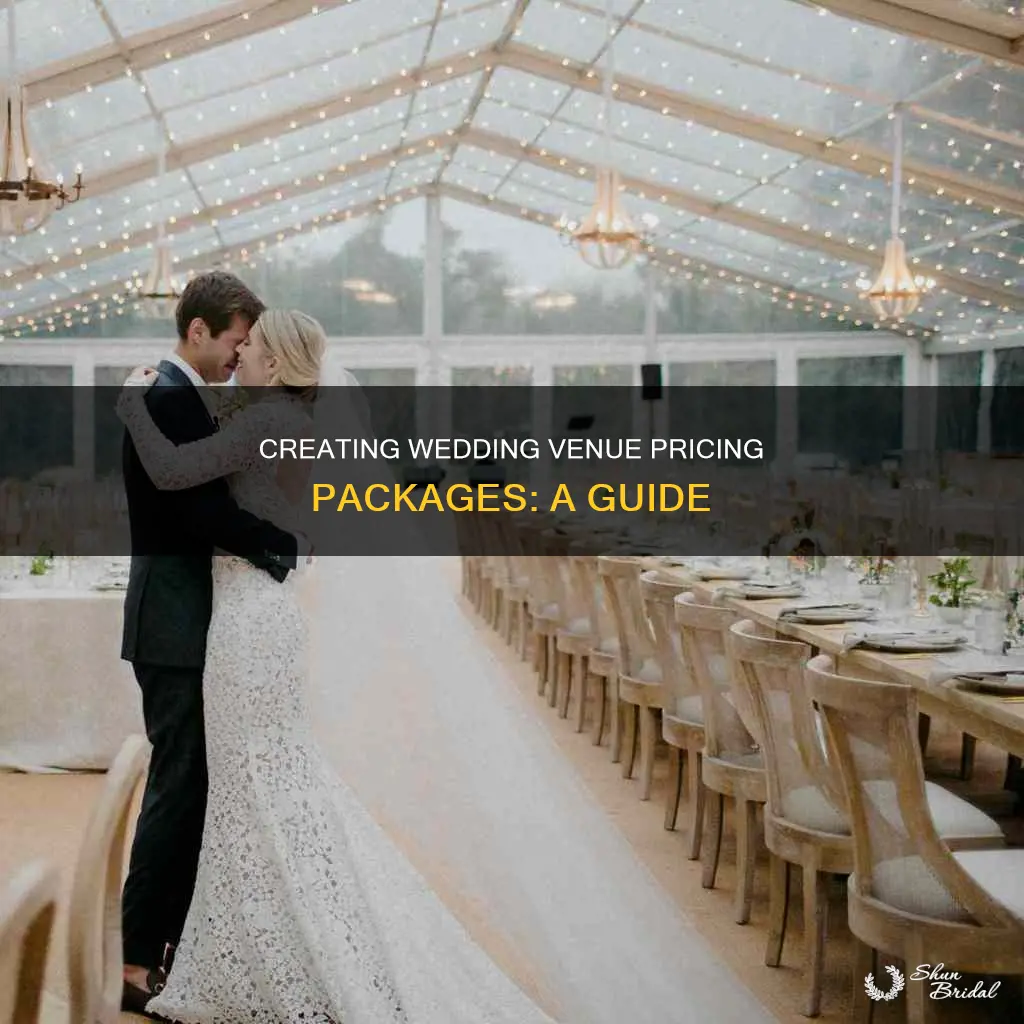 how to make wedding venue pricing packages