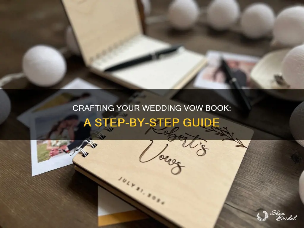 how to make wedding vow book