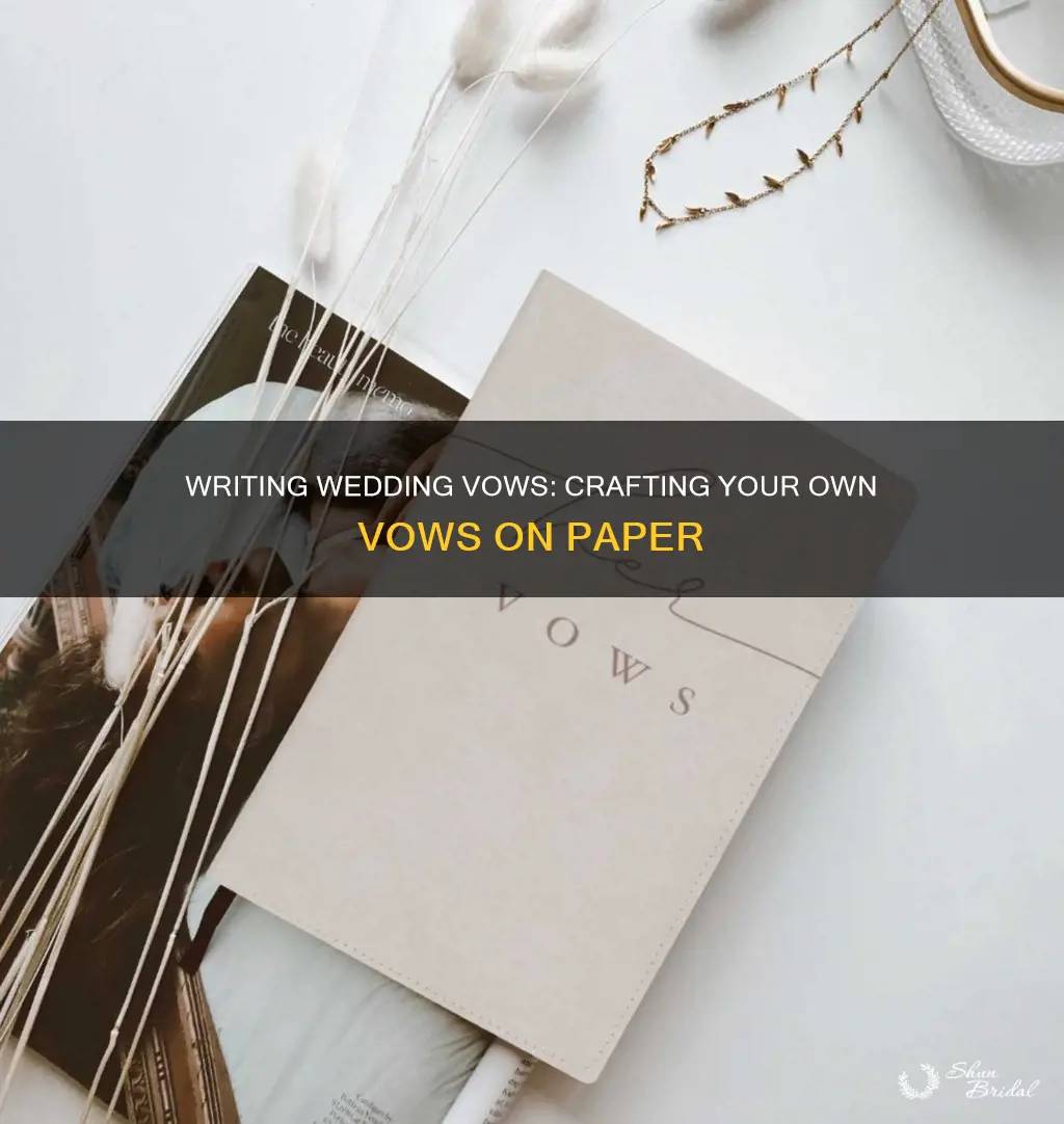 how to make wedding vows paper