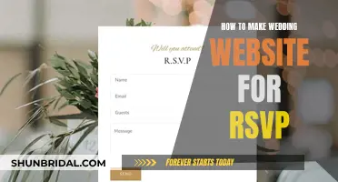 Creating a Wedding Website for Easy RSVPs