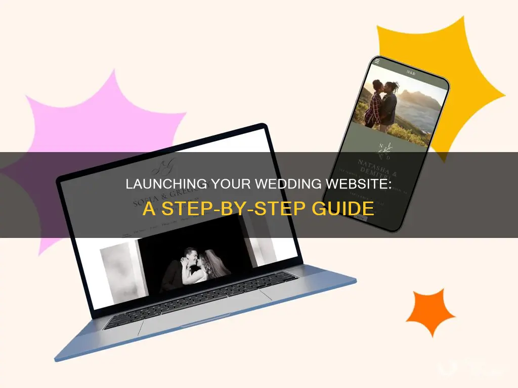 how to make wedding website live