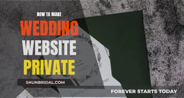 Securing Your Wedding Website: A Private Guide