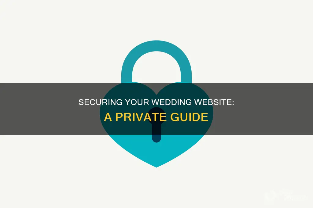 how to make wedding website private