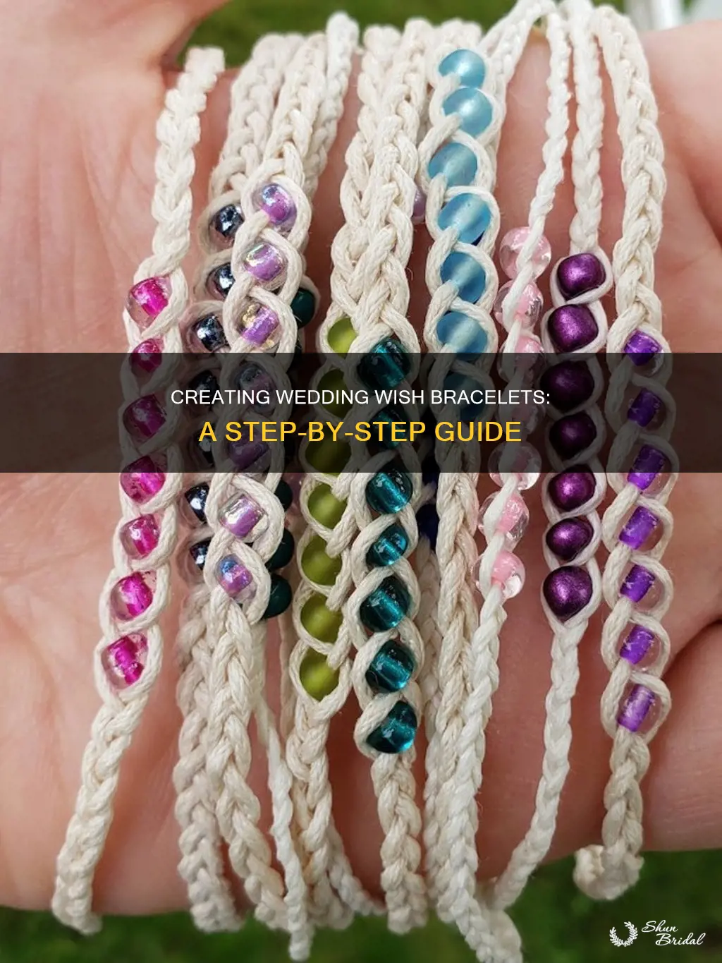 how to make wedding wish bracelets