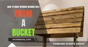 Transform a Bucket into a Wedding Wishing Well