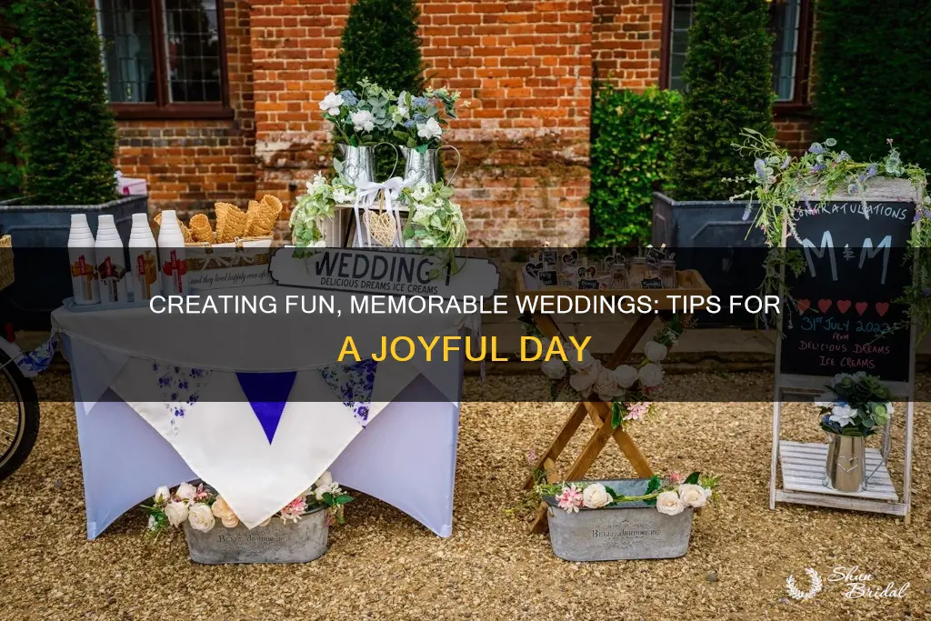 how to make weddings fun anf meaningful