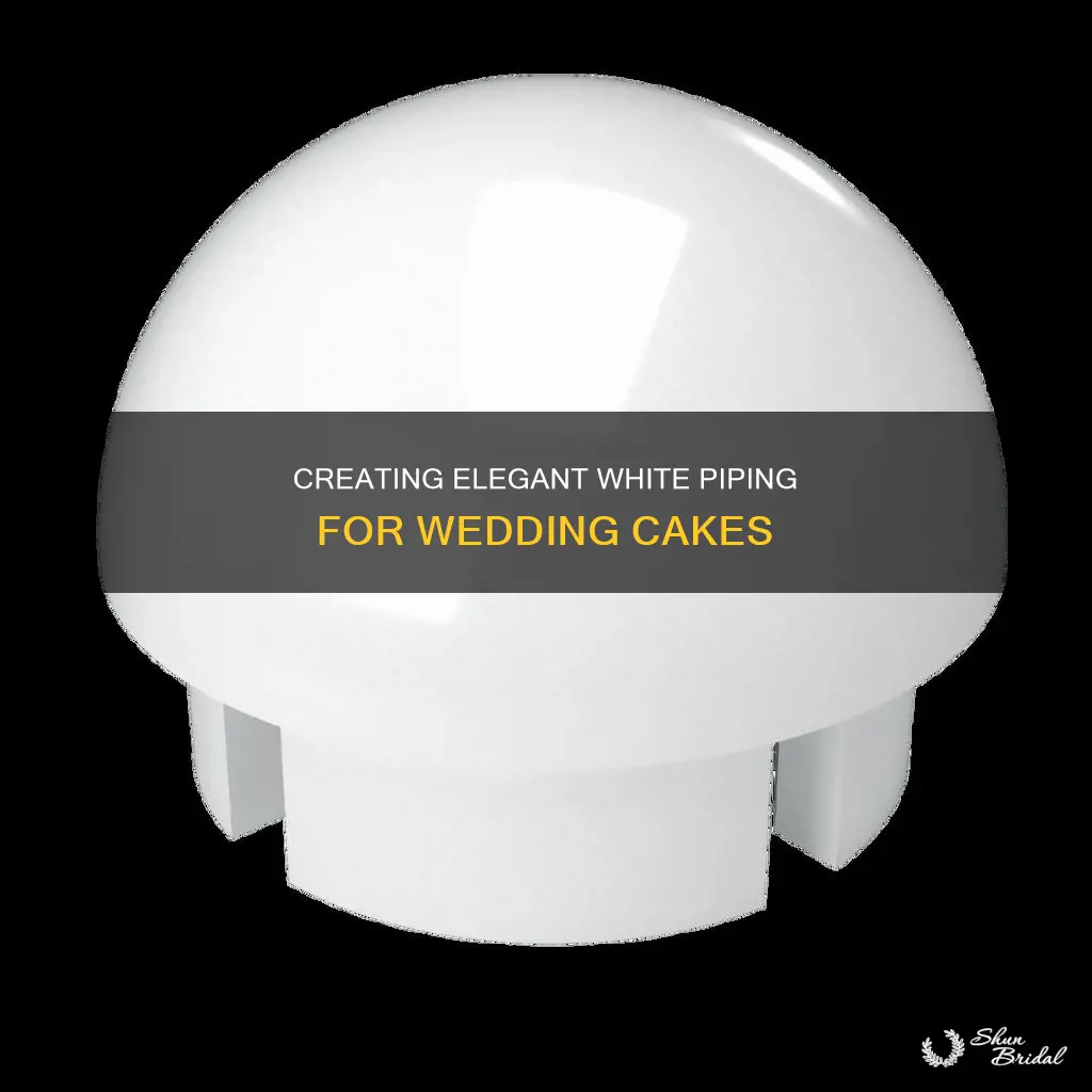 how to make white ball piping around a wedding cake