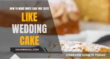 Crafting Wedding Cake Taste from a White Cake Mix