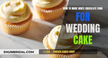 Creating White Chocolate Icing for Wedding Cakes