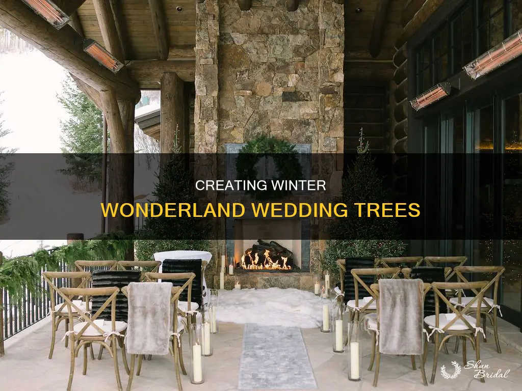 how to make winter trees for wedding