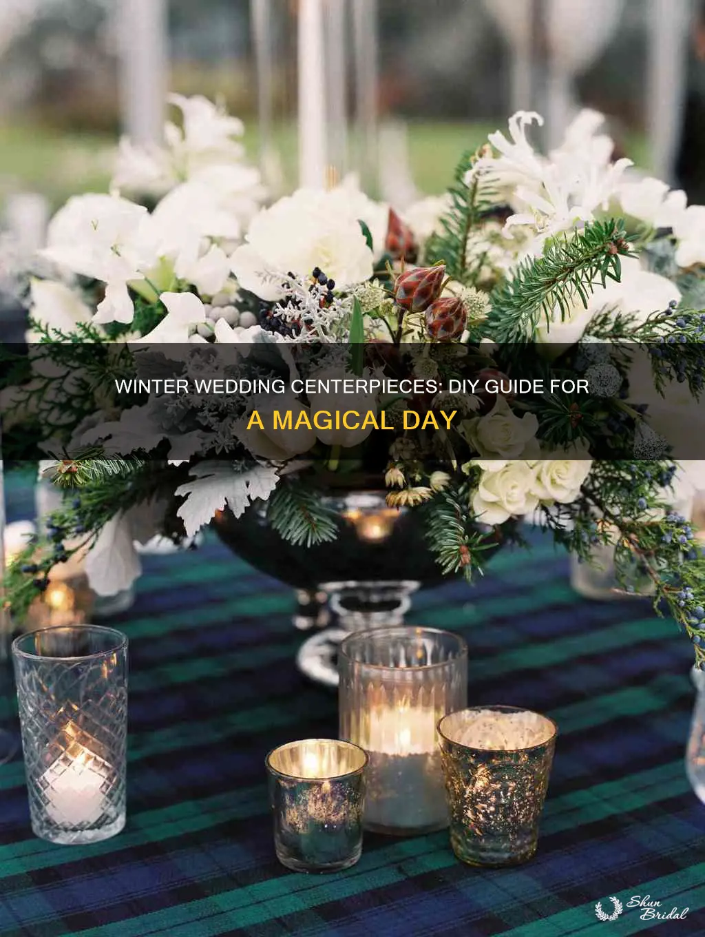 how to make winter wedding centerpieces